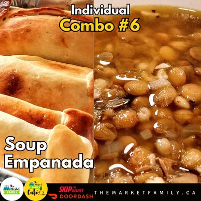 COMBO INDIVIDUAL 6: Soup + Empanada by Choice
