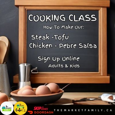 Cooking Class Family Session:  Steak - Tofu - Chicken - Pebre Salsa