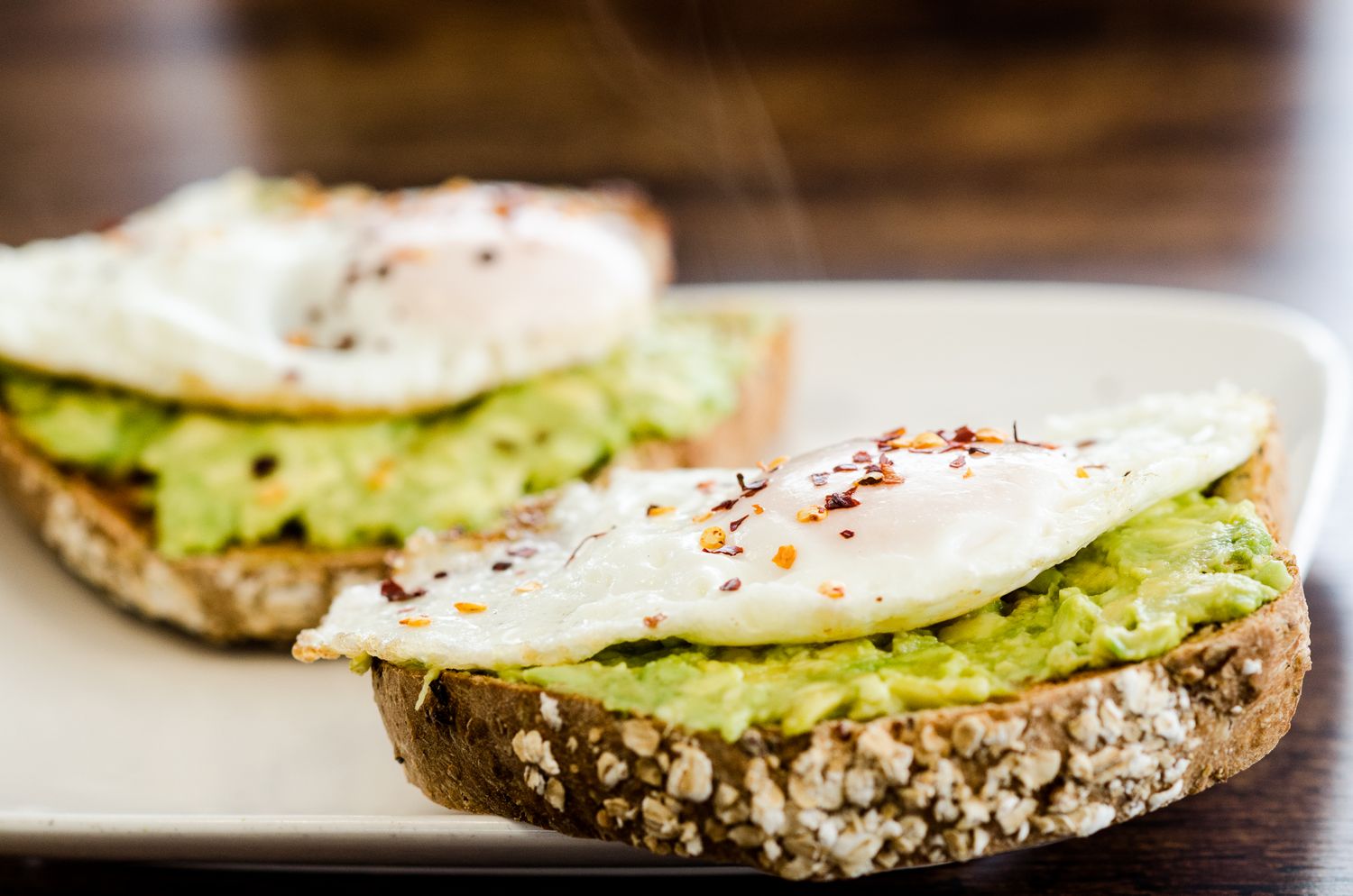 Two and Two Breakfast - Avocado Toasts x 2 & Fried Eggs x 2 Two and Two Breakfast - Avocado Toasts x 2 & Fried Eggs x 2