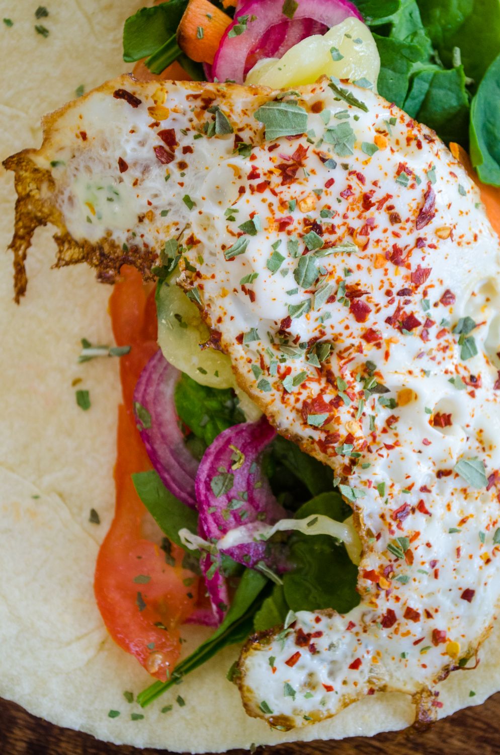 Egg Veggies & Cheese Wrap Egg Veggies & Cheese Wrap