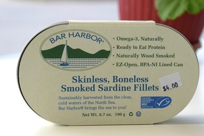 Bar Harbor Skinless Boneless Sardines