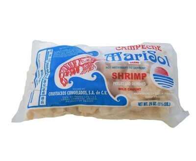36/40 count Raw Peeled & Deveined Gulf Shrimp 1.5 lb. bag