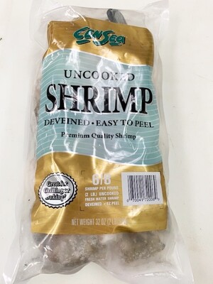 Shrimp, EZ Peel Raw 6-8 count Prawns