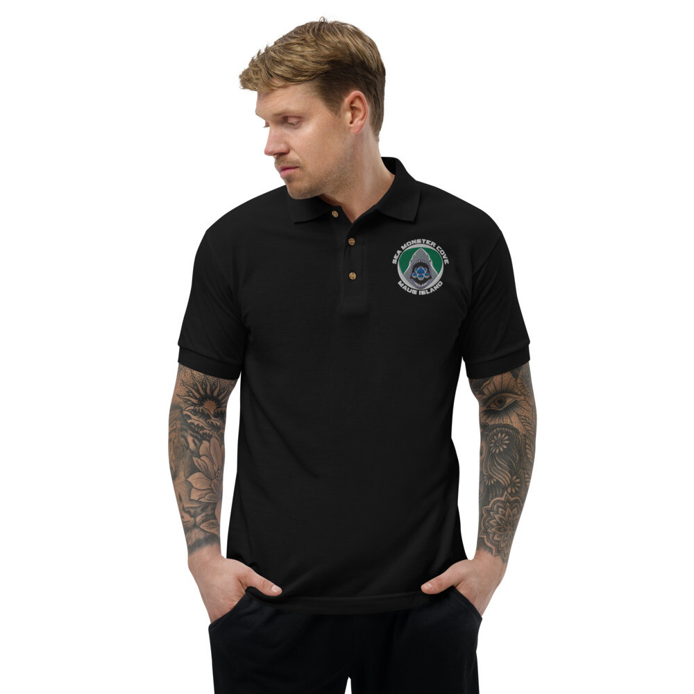 Snowflake SMC (White Letters) Embroidered Polo Shirt