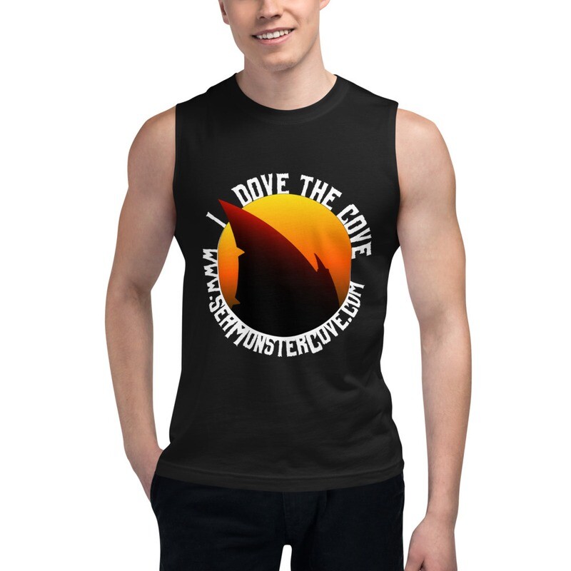 I Dove The Cove (White Letters) Muscle Shirt