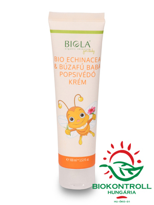 Biola Bio Echinacea & búzafű baba popsivédő krém 100ml BIOLA-531
