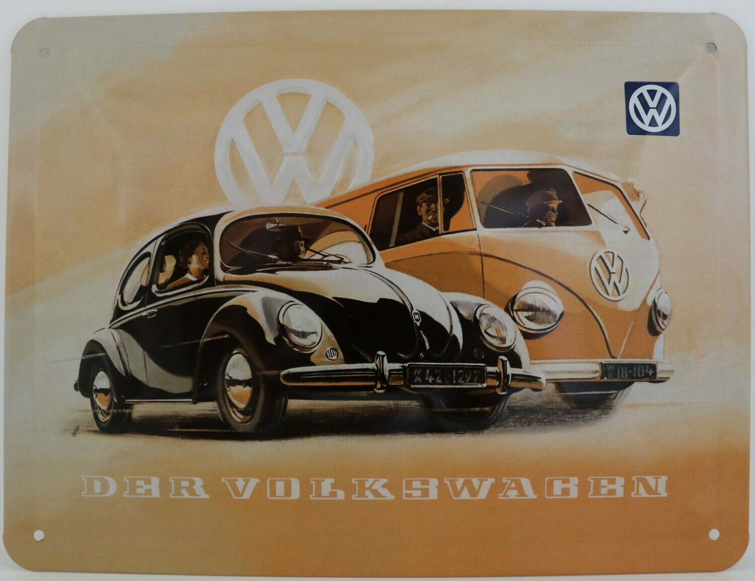 Der Volkswagen - Blechschild