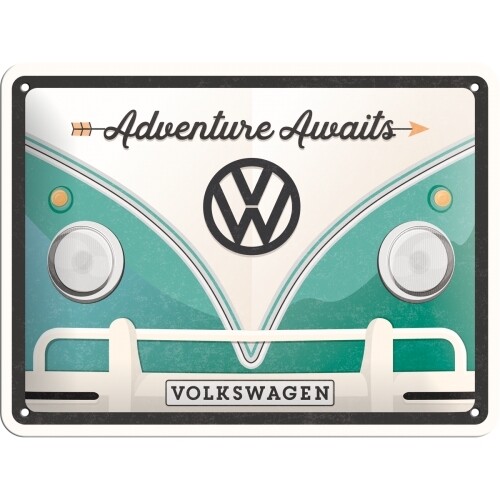 Adventure Awaits - Blechschild