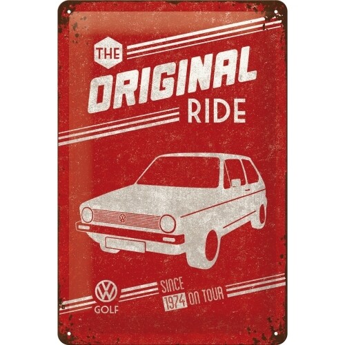 The Original Ride Golf - Blechschild