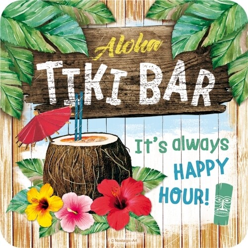 Tiki Bar - Metalluntersetzer
