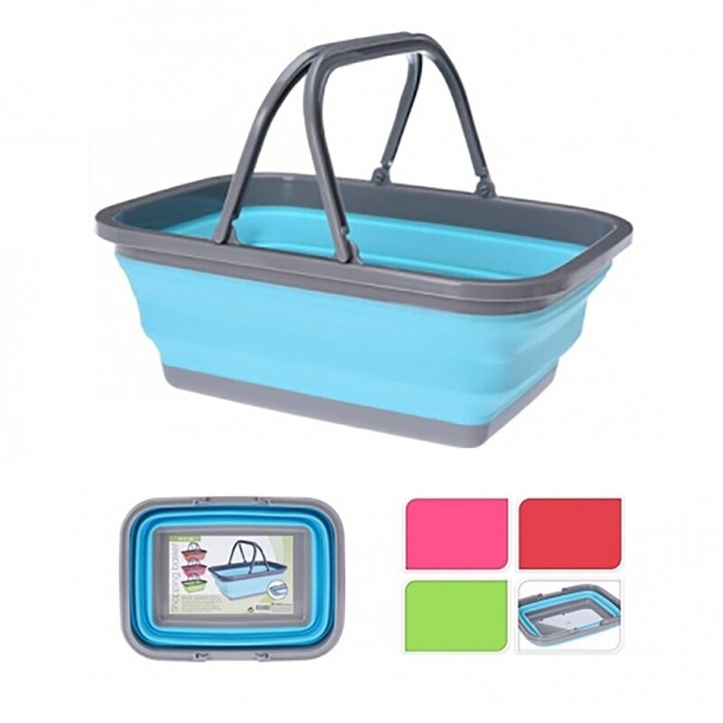 CESTA COMPRA CON ASAS PLEGABLE COLORES VARIADOS