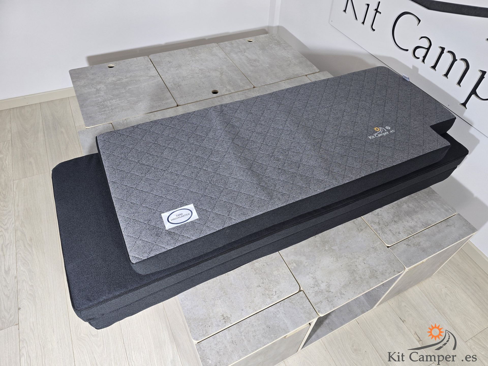 Colchón en 3 Piezas Unidas Ford Transit Custom + Modulo AC Trasero