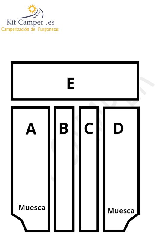 Colchón Modular Especial 5 piezas
