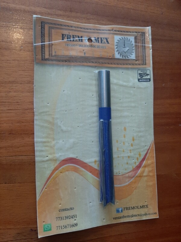 Recta zanco de 1/2 x 5/8 x 3"1/4   , 4 filos