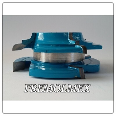 Juego para puertas de cocina para trompo de 1" para madera de 22mm ensamble 16mm modelo KATYA