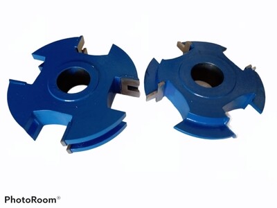 Juego para machimbrar para trompo de 1" para madera de 22mm ensamble de 1.5cm  6 filos