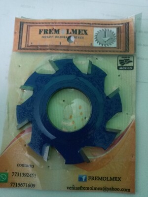 Ranurador para  trompo de 32mm  de corte 5mm diámetro 79mm 8 filos