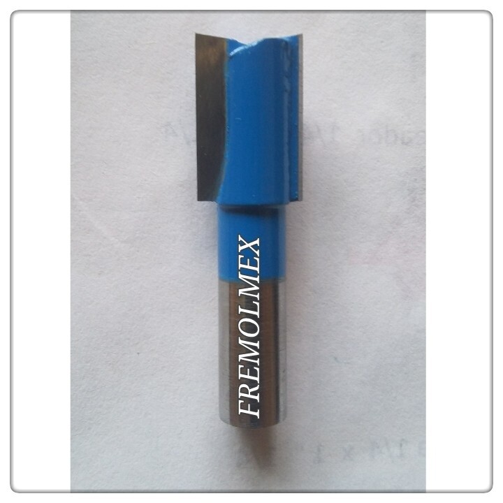 Recta zanco de 1/2 diametro de 17mm x 1&quot;1/4 de corte