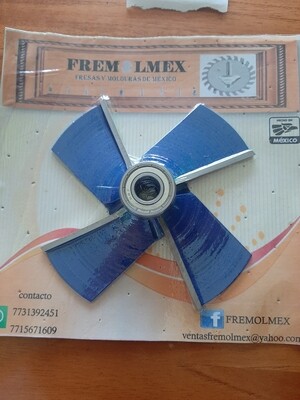 Friso para trompo de 1/2 corte de 2" para bolear  4 filos