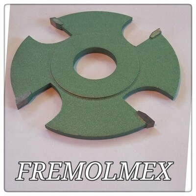 Ranurador para trompo de 5/8 corte de 2cm diametro de 6&quot; z:4