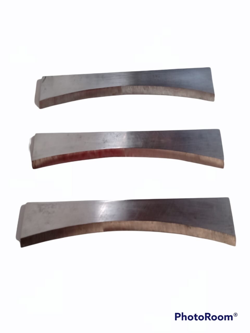 Juego de cuchillas de acero para sepillo moldurador de 3&quot; anchas de 30mm grosor de 1/8 modelo &quot;voleado &quot;