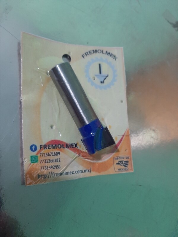 Recta zanco de 1/2 diámetro de 3/4 profundidad de corte de 1cm    , para cnc filos unidos en la punta