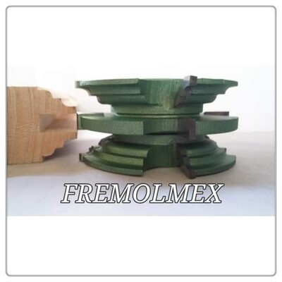 Juego para puertas principales para trompo de 1&quot; para madera de 2&quot; reversible z;4 modelo sever 