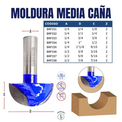 MOLDURA MEDIA CAÑA
