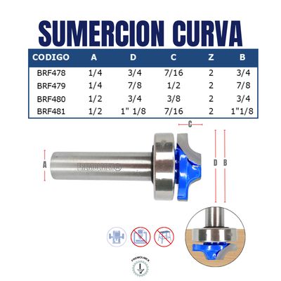 SUMERCION CURVA