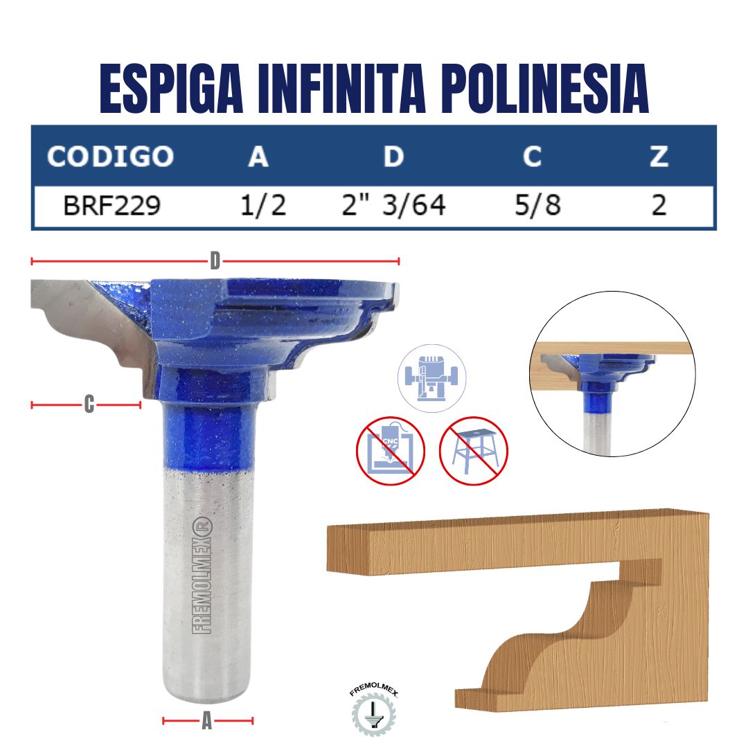 ESPIGA INFINITA POLINESIA