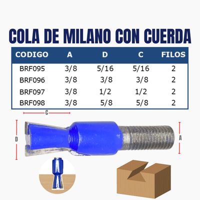 COLA DE MILANO CON CUERDA