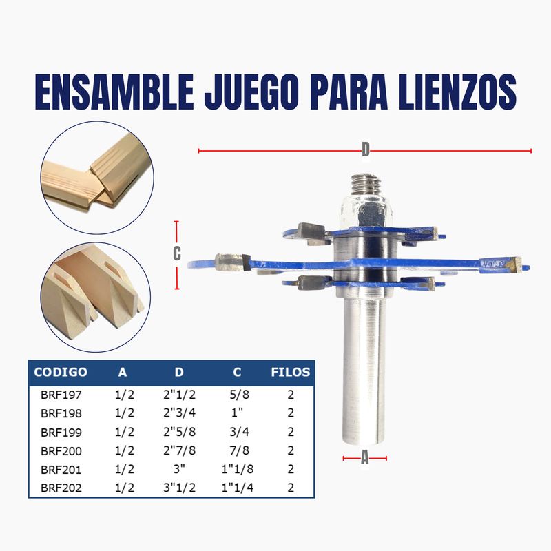 ENSAMBLE JUEGO PARA LIENZO