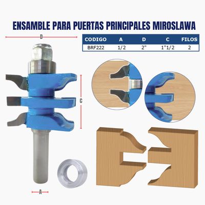 ENSAMBLE JUEGO PARA PUERTAS PRINCIPALES MIROSLAWA