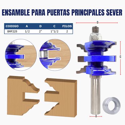 ENSAMBLE JUEGO PARA PUERTAS PRINCIPALES SEVER