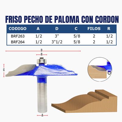 FRISO PECHO DE PALOMA CON CORDON