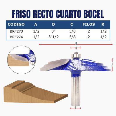 FRISO RECTO CUARTO BOCEL