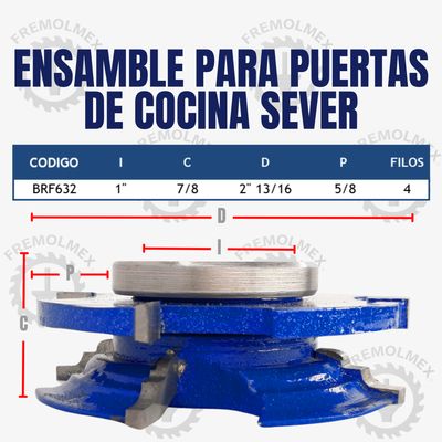 ENSAMBLE PARA PUERTAS DE COCINA SEVER