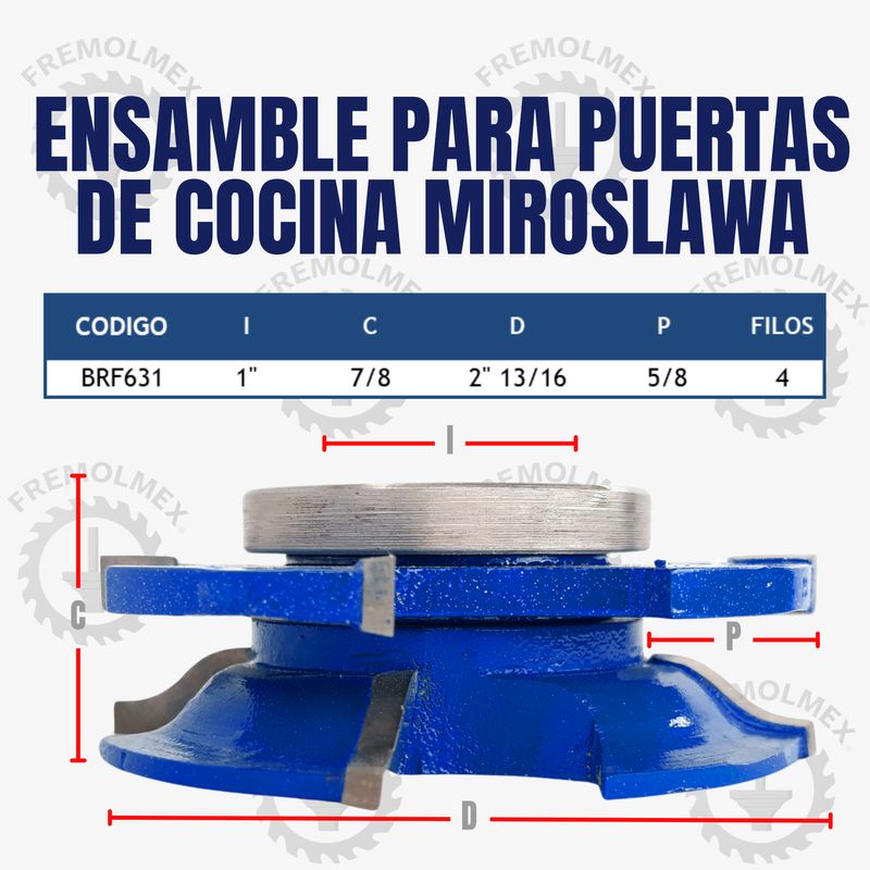 ENSAMBLE PARA PUERTAS DE COCINA MIROSLAWA