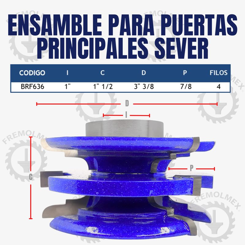 ENSAMBLE PARA PUERTAS PRINCIPALES SEVER