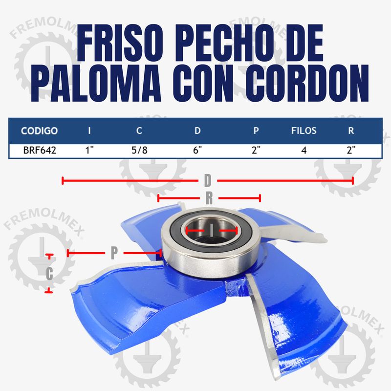 FRISO PECHO DE PALOMA CON CORDON