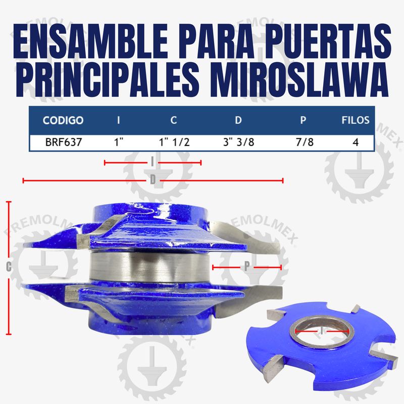 ENSAMBLE PARA PUERTAS PRINCIPALES MIROSLAWA