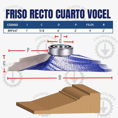 FRISO RECTO CUARTO VOCEL