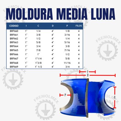 MOLDURA MEDIA LUNA