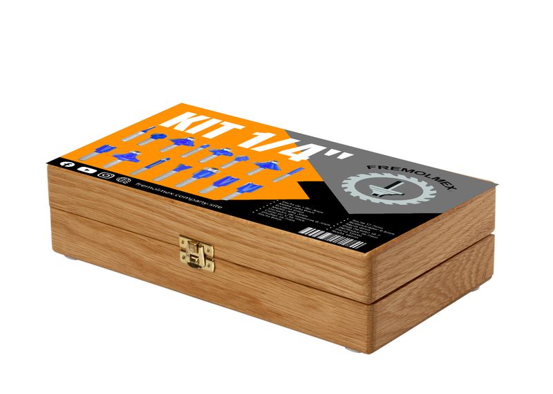 KIT BASICO VASTAGO 1/4" 15pz