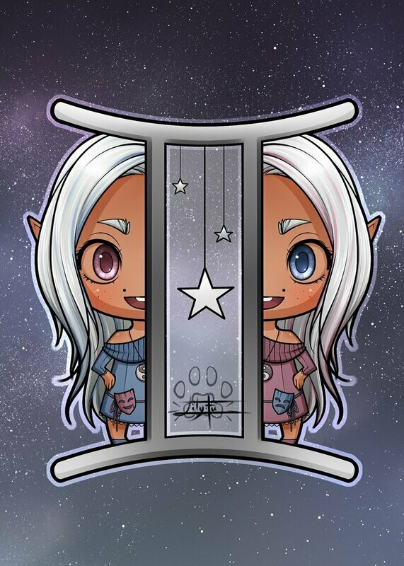 Carte Chibi Gemini