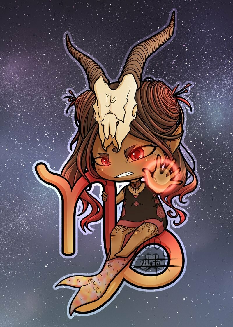 Carte Chibi Capricorn