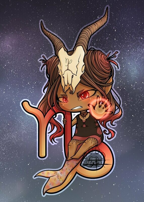 Carte Chibi Capricorn