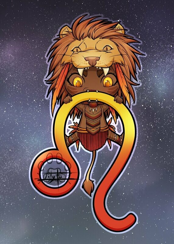 Carte Chibi Leo
