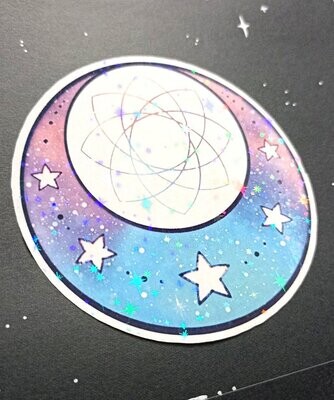 Sticker holo Moon