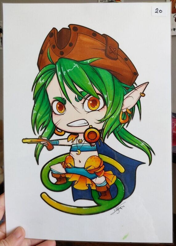 Chibi Cancer - version verte